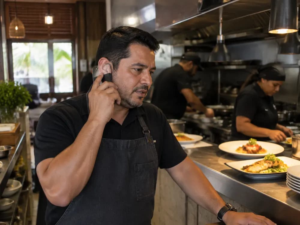 Un negocio de restaurantes y delivery atendiendo a sus clientes por WhatsApp