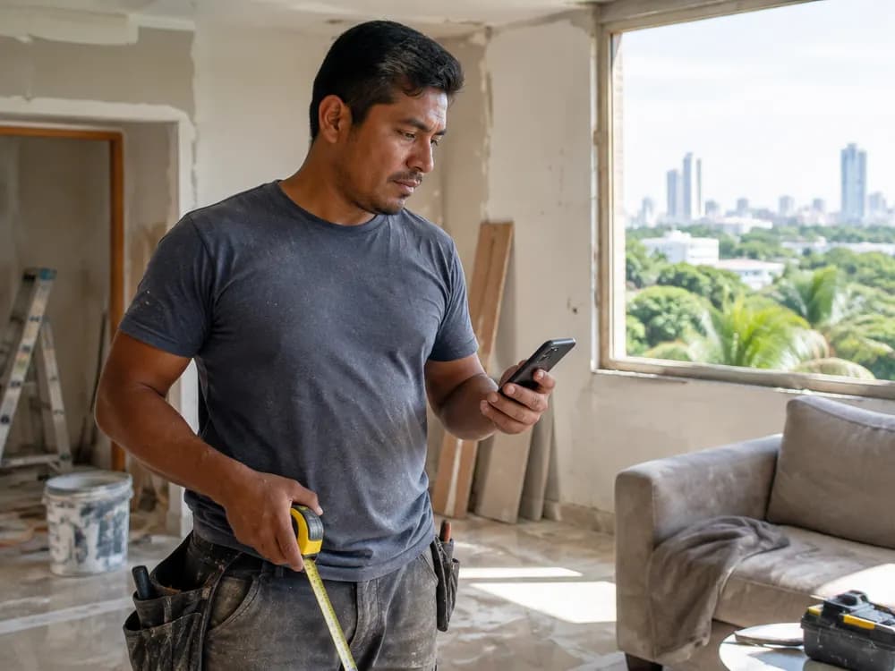 Un negocio de servicios del hogar y mudanzas atendiendo a sus clientes por WhatsApp