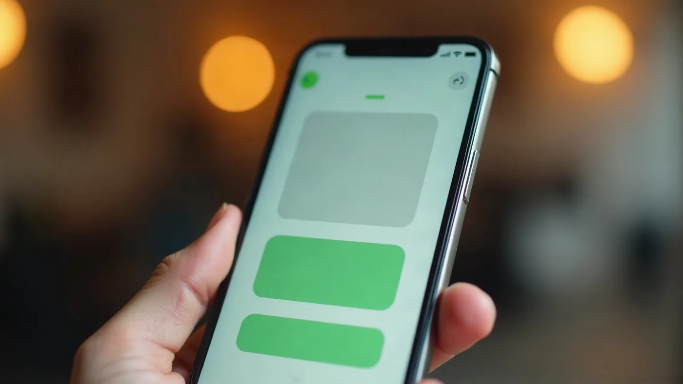 Interfaz de un asistente de WhatsApp en la pantalla de un smartphone